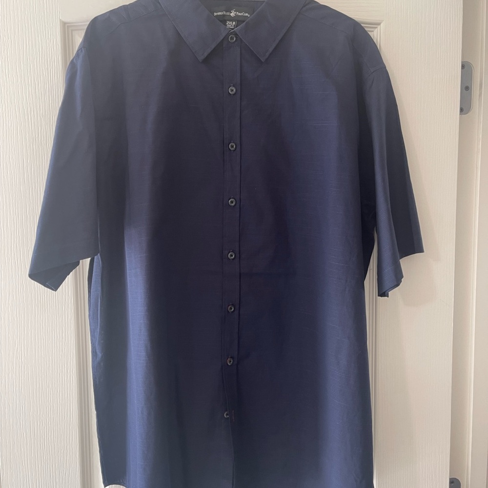 Beverly Hills Polo Club Dark Blue Casual Shirt